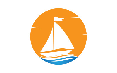 Ocean Cruise linear Ship Silhouette logo Vector 33