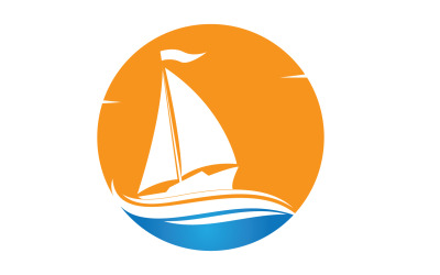 Ocean Cruise linear Ship Silhouette logo Vector 38