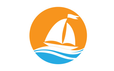 Ocean Cruise linear Ship Silhouette logo Vector 47