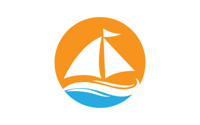 Ocean Cruise linear Ship Silhouette logo Vector 57