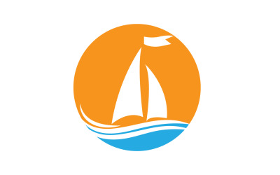Ocean Cruise linear Ship Silhouette logo Vector 61
