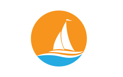 Ocean Cruise linear Ship Silhouette logo Vector 62