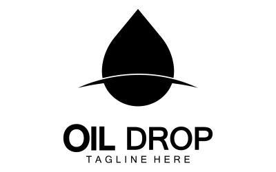 Plantilla de diseño de ilustración vectorial de logotipo de gota de aceite 5