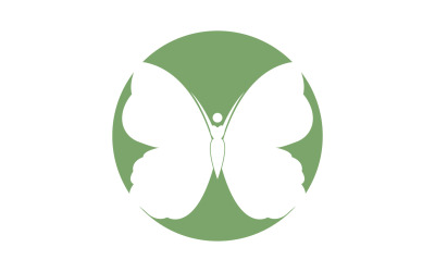 Beauty Flying Women Vintage Butterfly Logo 30