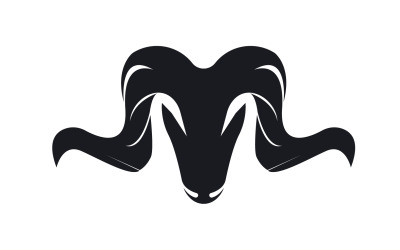 Cabra Logo Plantilla Vector Icono Ilustración Diseño 3