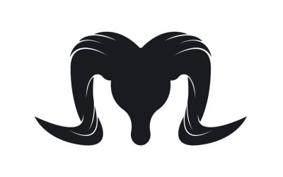 Chèvre Logo Template Vector Icon Illustration Design 13