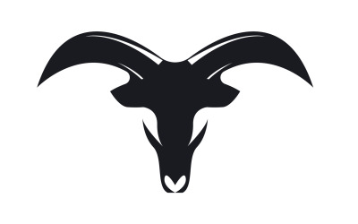 Chèvre Logo Template Vector Icon Illustration Design 14