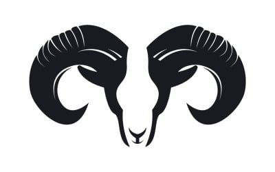 Chèvre Logo Template Vector Icon Illustration Design 17