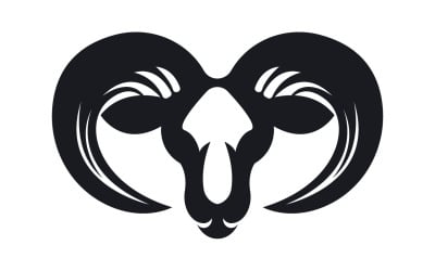 Chèvre Logo Template Vector Icon Illustration Design 18