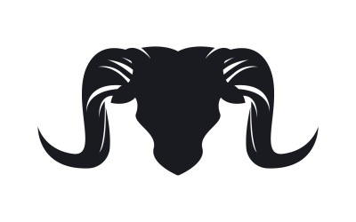 Chèvre Logo Template Vector Icon Illustration Design 1