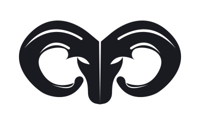Chèvre Logo Template Vector Icon Illustration Design 2
