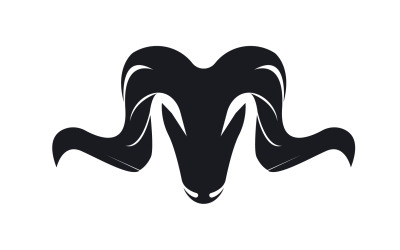 Chèvre Logo Template Vector Icon Illustration Design 3