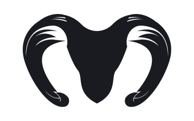 Chèvre Logo Template Vector Icon Illustration Design 4