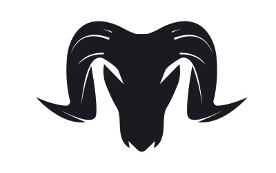 Chèvre Logo Template Vector Icon Illustration Design 6