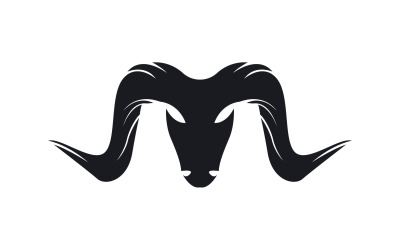 Chèvre Logo Template Vector Icon Illustration Design 7
