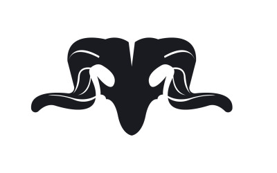 Chèvre Logo Template Vector Icon Illustration Design 9