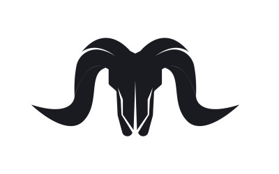 Keçi Logo Şablonu Vektör Simge Çizim Tasarım 11