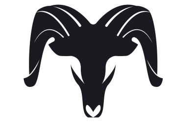 Keçi Logo Şablonu Vektör Simge Çizim Tasarım 15