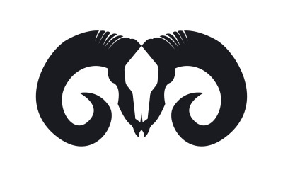 Koza Logo Szablon Wektor Ikona Ilustracja Projektu 19