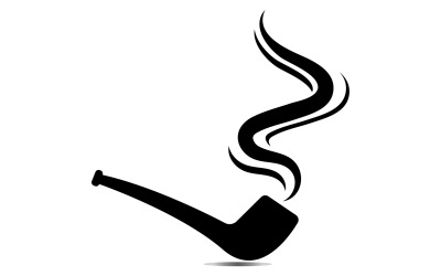 Pijp Roken Logo Pictogram Vector Illustratie Ontwerp 11