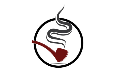 Conception d&amp;#39;illustration vectorielle d&amp;#39;icône de logo de fumer de pipe 36