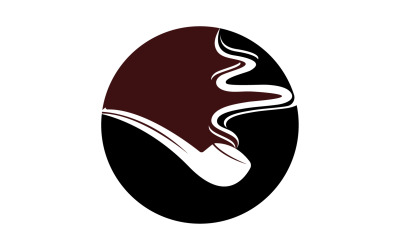 Pfeife rauchen Logo Symbol Vektor Illustration Design 28
