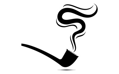 Pipe Smoking Logo Icon Vector Illustration Design 14