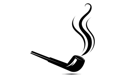 Pipe Smoking Logo Icon Vector Illustration Design 16