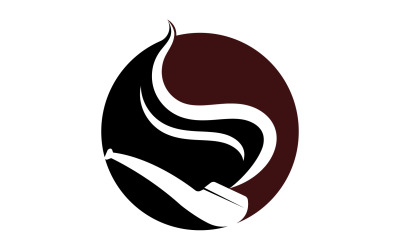 Pipe Smoking Logo Ikon Vektor Illustration Design 18