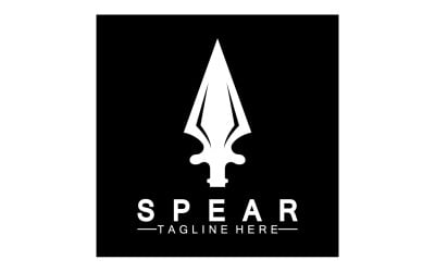 Spear Logo Lcon Vector Illustration Design 1