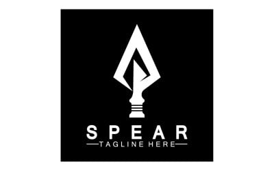 Spear Logo Lcon Vector Illustration Design 4