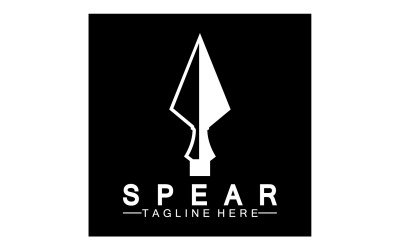 Spear logó Lcon vektoros illusztráció tervezés 12