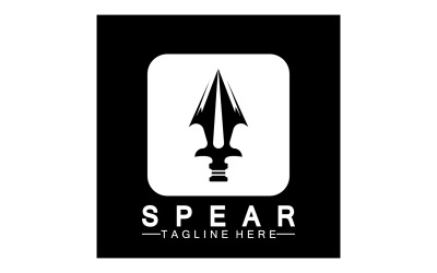 Spear Logo Lcon vektorové ilustrace Design 39