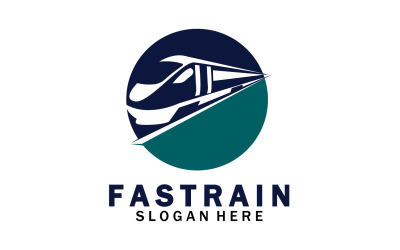 Diseño de ilustración vectorial de logotipo de tren Logotipo de tren rápido 35