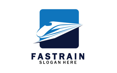Diseño de ilustración vectorial del logotipo del tren Logotipo del tren rápido 52