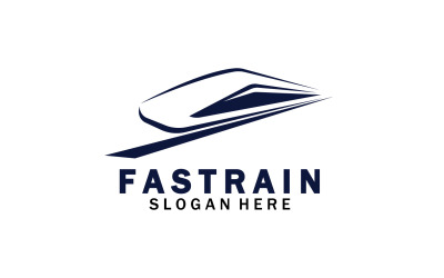 Logotipo do trem Ilustração vetorial Design Logo do trem rápido 28