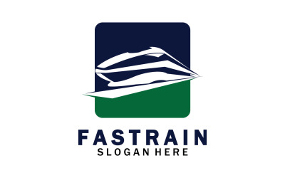 Tren Logo Vector Ilustración Diseño Fast Train Logo 56