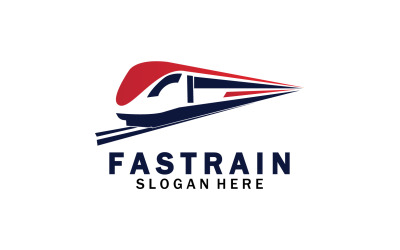 Tren Logosu Vektör Çizim Tasarımı Hızlı Tren Logosu 15