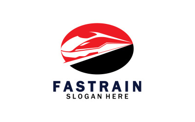 Tren Logosu Vektör Çizim Tasarımı Hızlı Tren Logosu 31