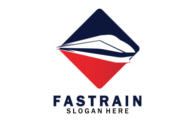Tren Logosu Vektör Çizim Tasarımı Hızlı Tren Logosu 48