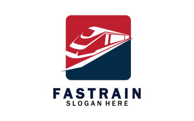 Tren Logosu Vektör Çizim Tasarımı Hızlı Tren Logosu 49