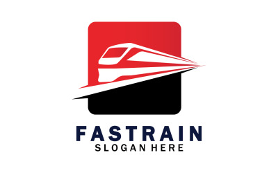 Tren Logosu Vektör Çizim Tasarımı Hızlı Tren Logosu 53