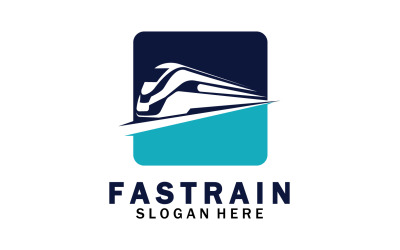 Tren Logosu Vektör Çizim Tasarımı Hızlı Tren Logosu 55