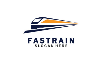 Tren Logosu Vektör Çizim Tasarımı Hızlı Tren Logosu 9