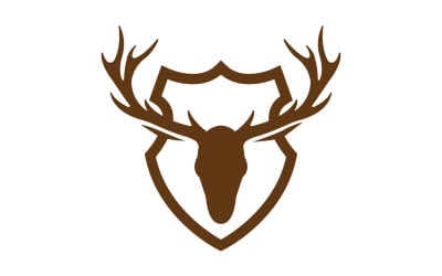 Creative Deer  Shield Logo Design Symbol Vector Illustration 27