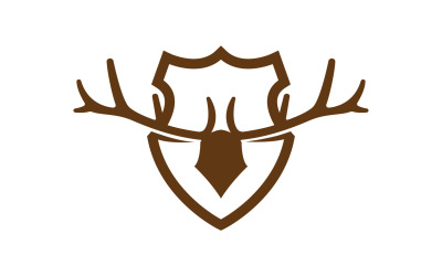 Creative Deer Shield Logo Design Symbol Vektor Illustration 11