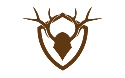 Creative Deer Shield Logo Design Symbol Vektor Illustration 20