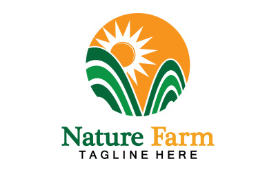 Natuur Boerderij En Landbouw Vector Logo Illustratie Ontwerp V28