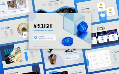 Arclight - Blockchain Modèle PowerPoint polyvalent