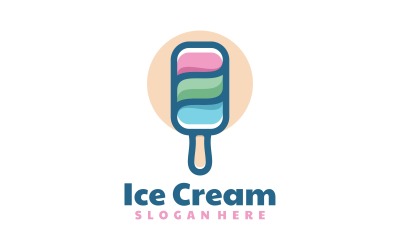 Dondurma Basit Logo Stili